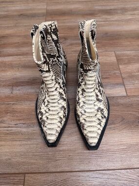Zimmermann animal print cowboy boots
